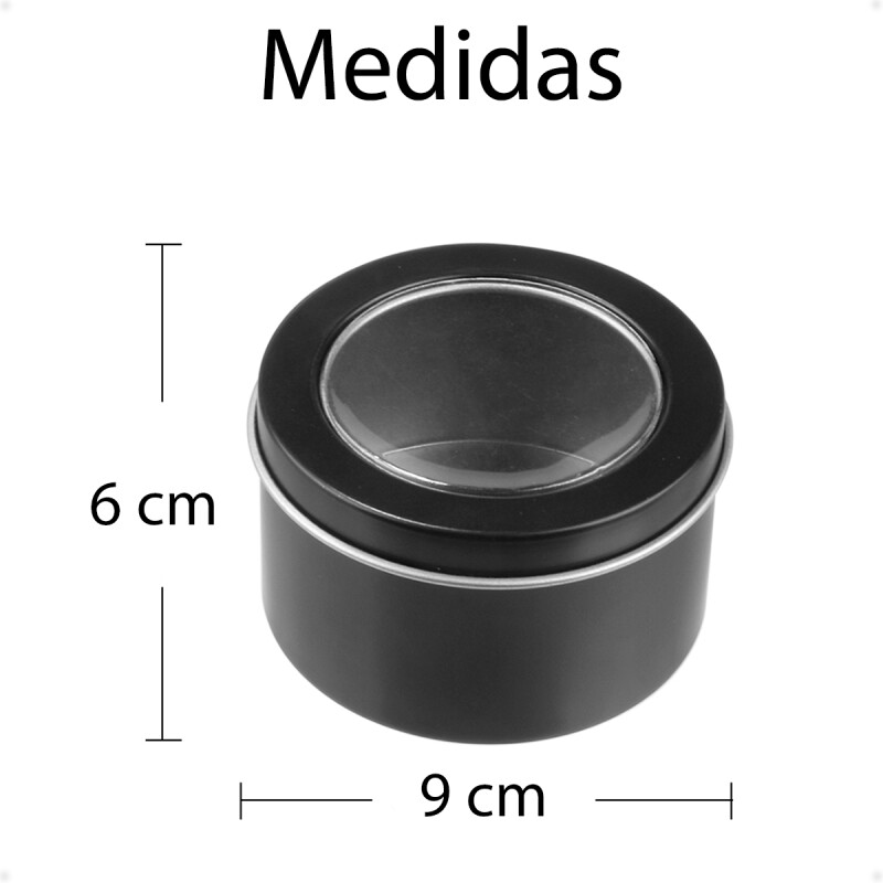 Lata Redonda De Metal Con Tapa Transparente Para Regalos Lata Redonda De Metal Con Tapa Transparente Para Regalos