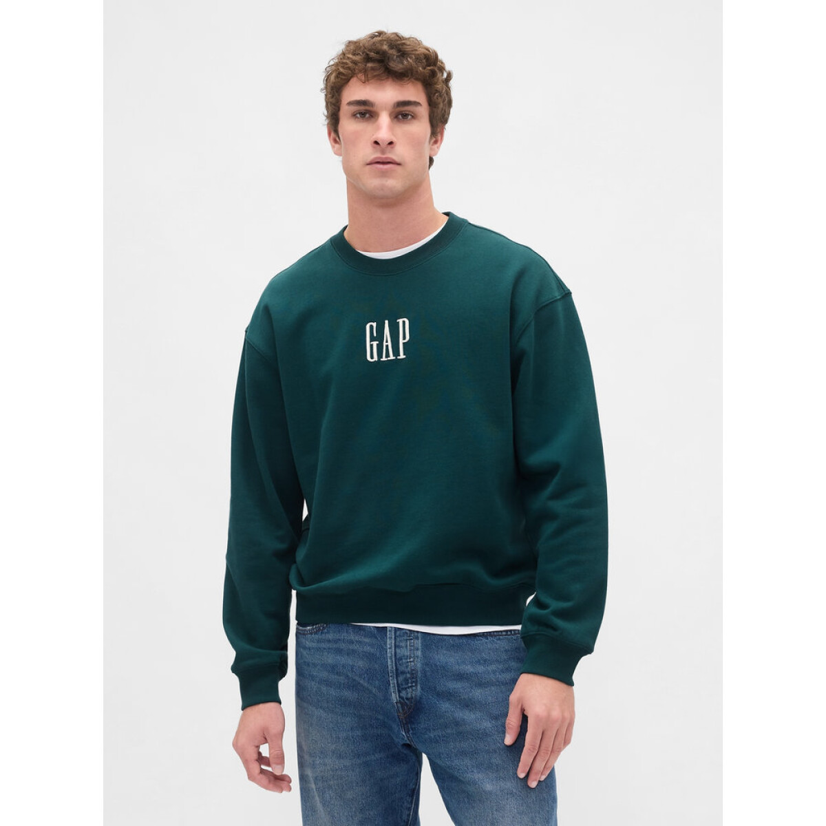 CORP LOGO CREW - TROPIC GREEN 