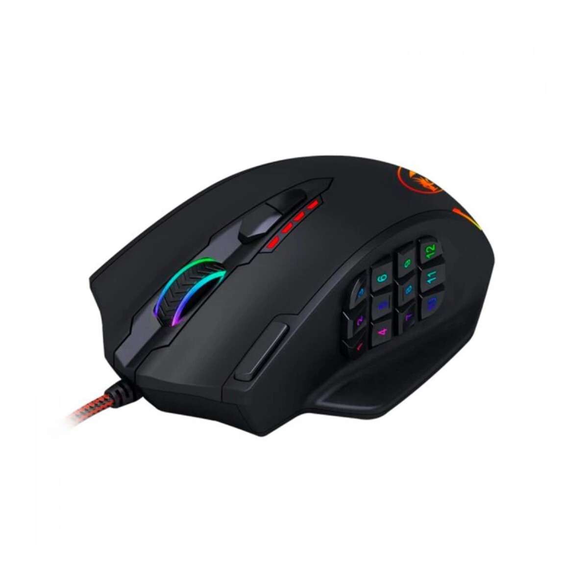 Mouse Redragon Impact Black M908 USB 18 Botones RGB 