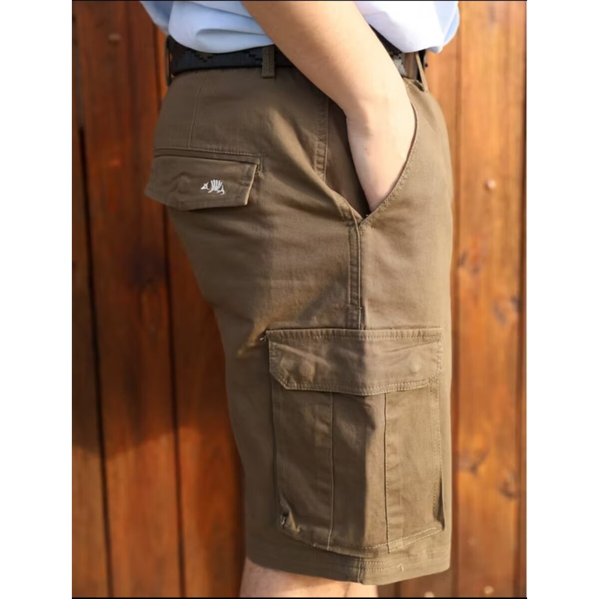 BERMUDA MULITA CARGO FORMAL BEIGE 