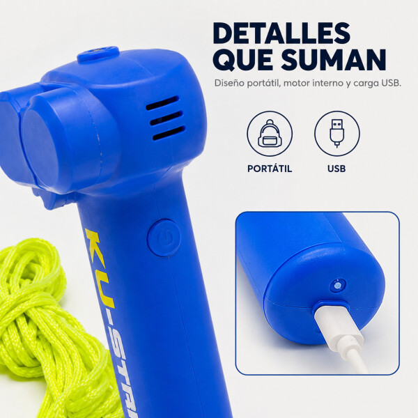 Lanzador de Cuerda Zipstring Recargable con Luz LED Azul 1