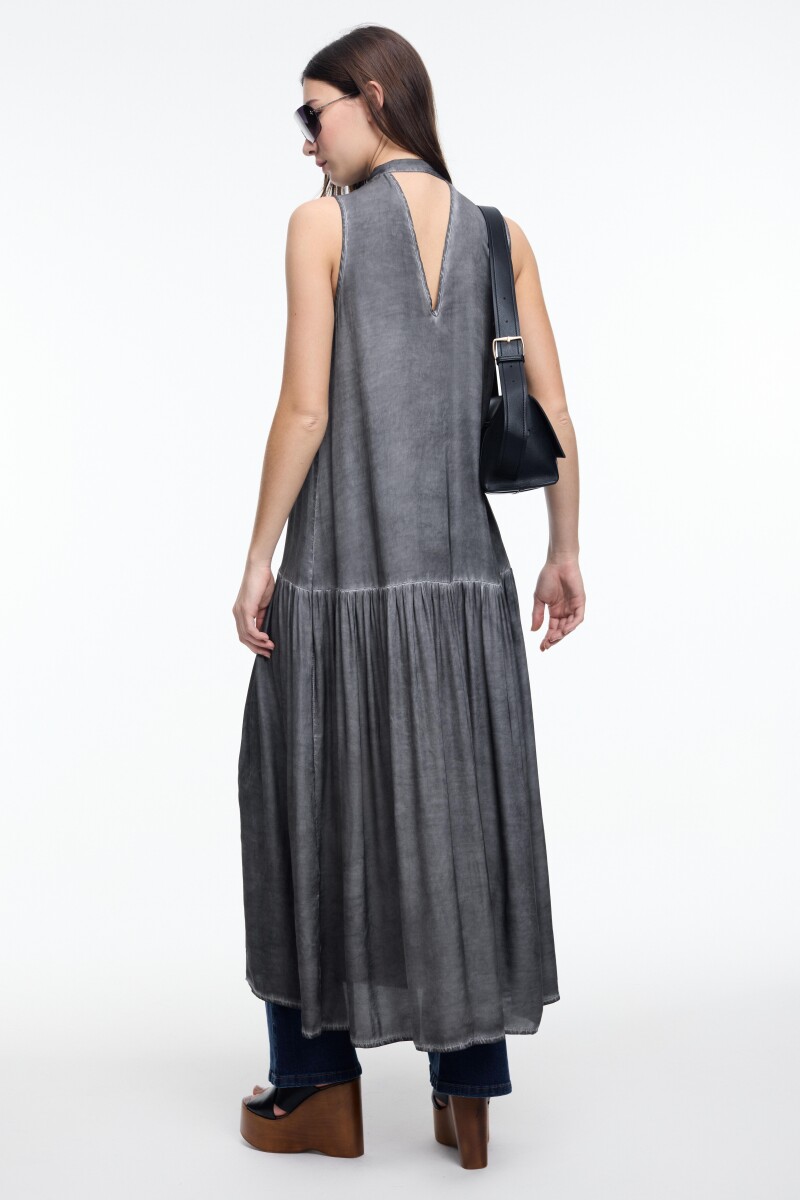 VESTIDO HALTER Gris