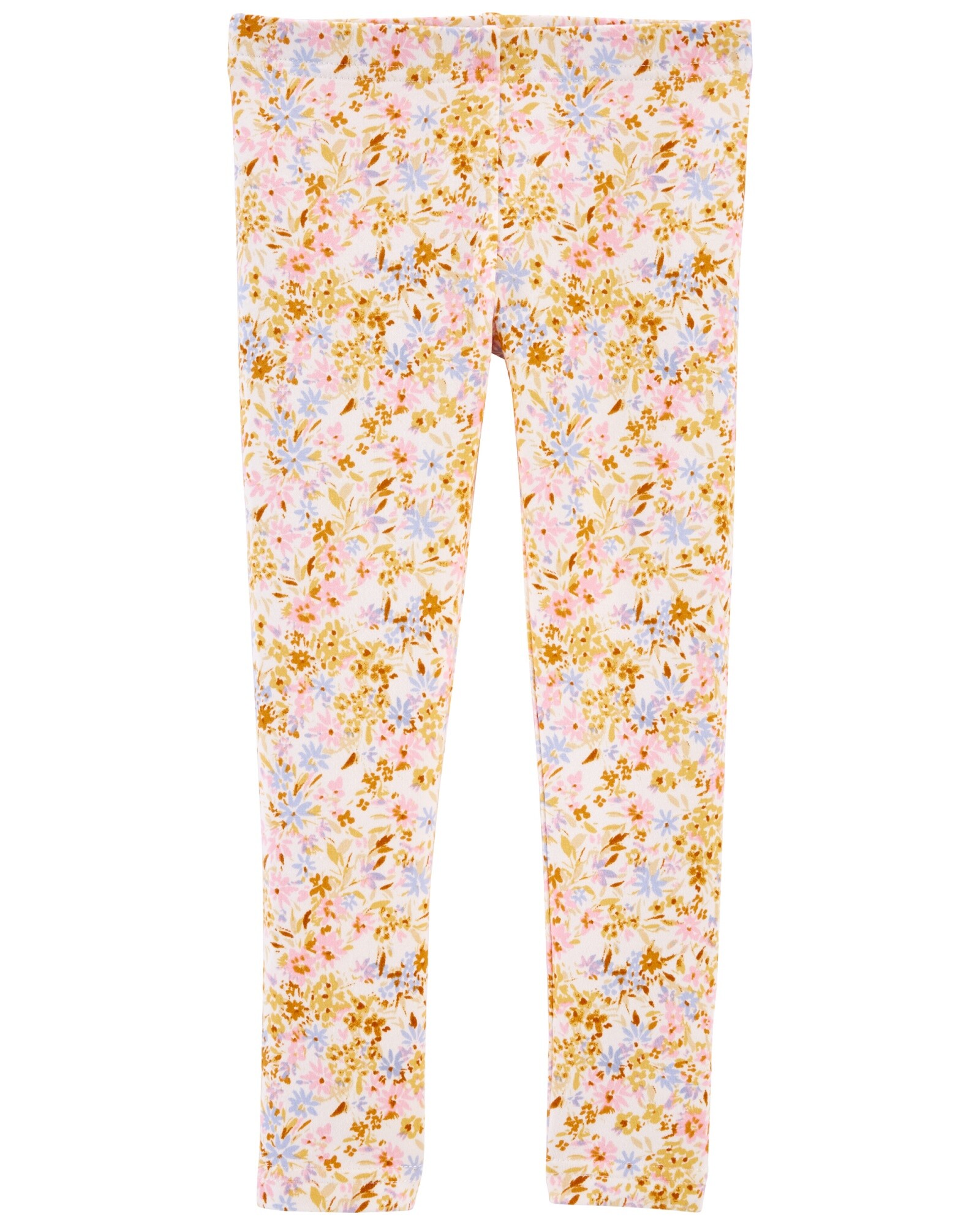 Calza de algodón diseño floral Sin color