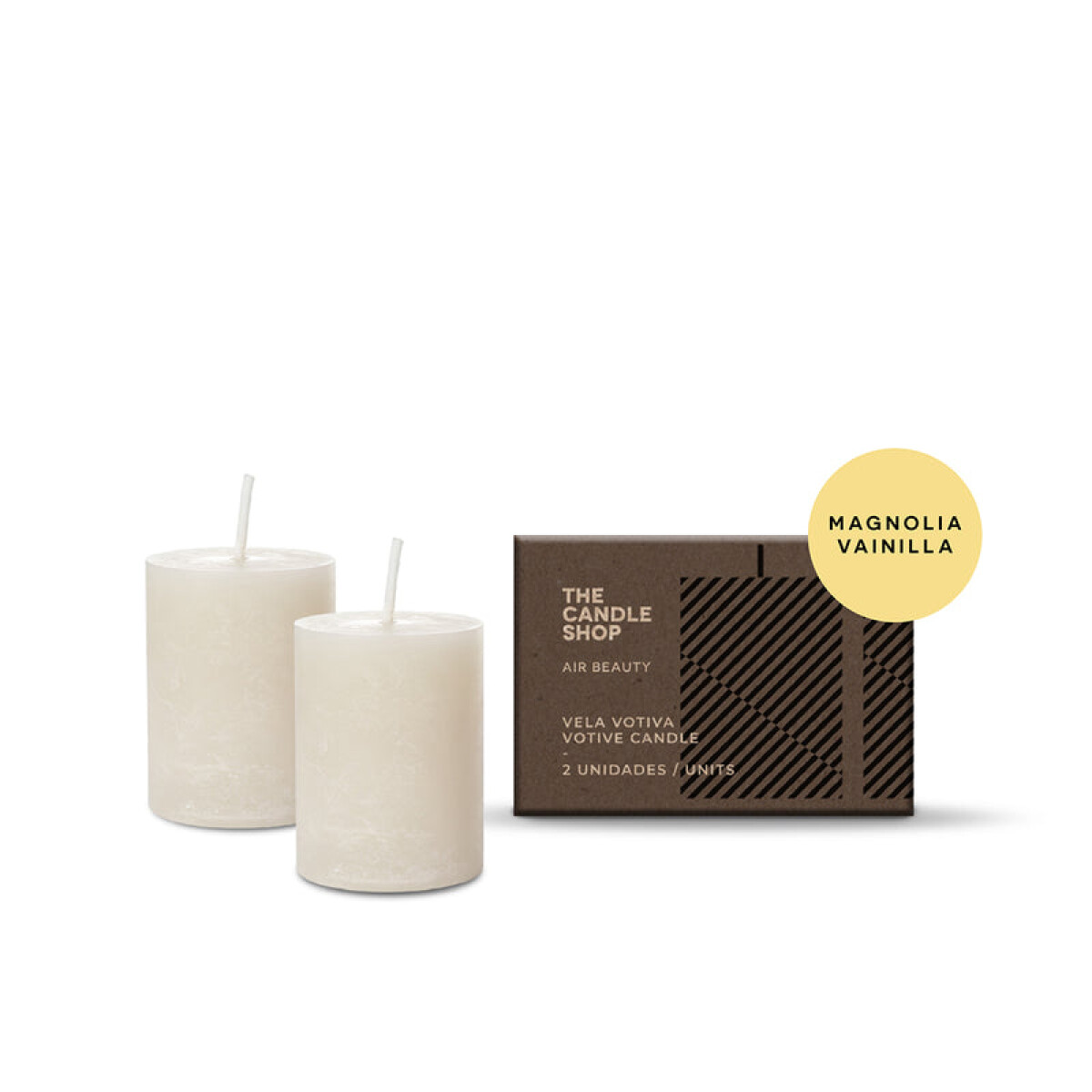 VELA VOTIVA X2 MAGNOLIA VAINILLA 