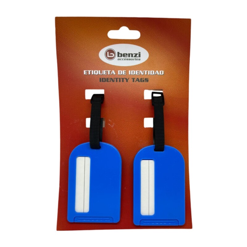 Set x2 Identificador De Valijas BZ ETIQUETA IDENTIDAD COLORES 4066