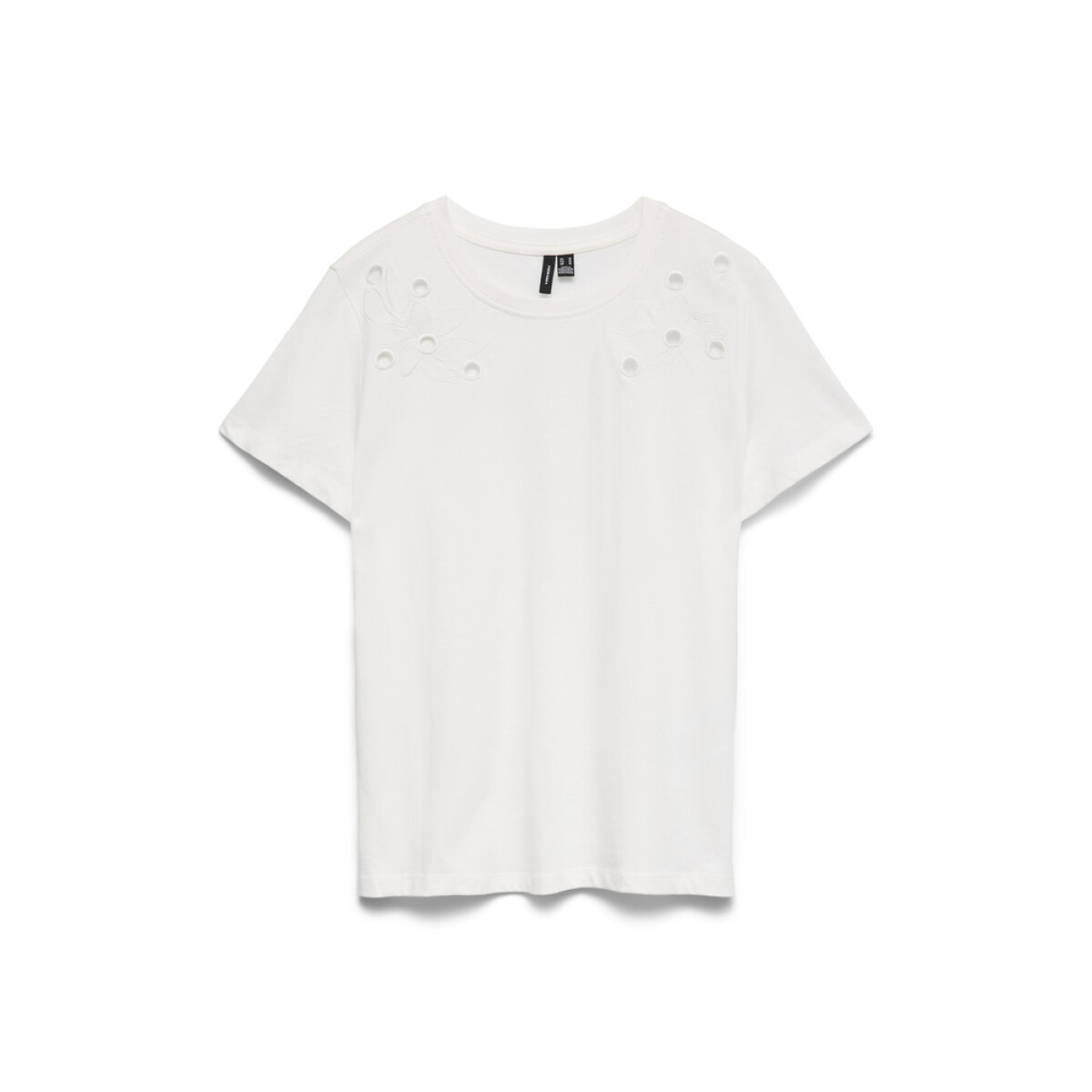 VMMIRANIA FRANCIS SS TOP BOX JRS - SNOW WHITE 