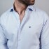CAMISA LUXURY Celeste espigado