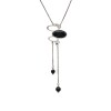 Conjunto colgante vintage Ónix - Plata 925 - Piedra Ónix- CJ3061 Conpiedra