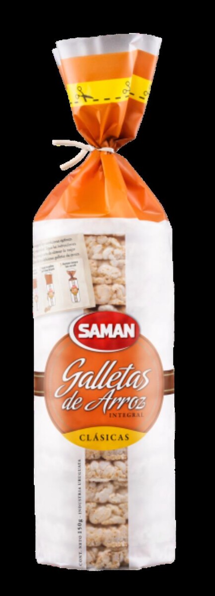 NAT-GALLETA DE ARROZ SAMAN GRANDE CLAS 150G 