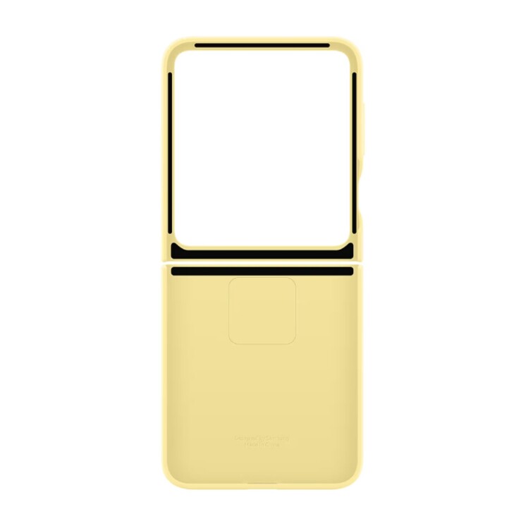 Funda Samsung Silicone Case con Anillo Original para Galaxy Z Flip6 EF-PF741 Yellow