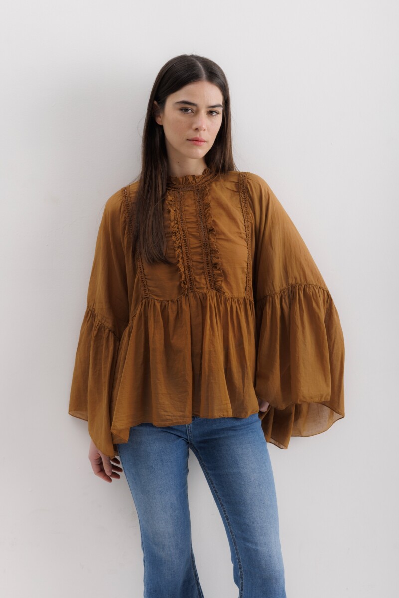 Camisa Lyra Camel