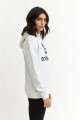 Hoodie estampado - UNISEX BLANCO