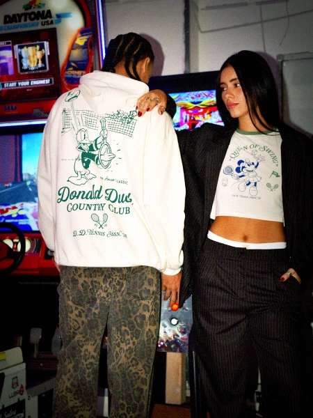 HOODIE DONALD SPORTS OFF WHITE