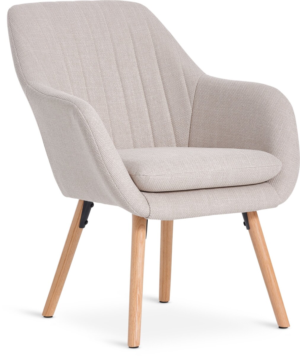 Sillón UDSBJERG tela 1 cuerpo beige/roble 