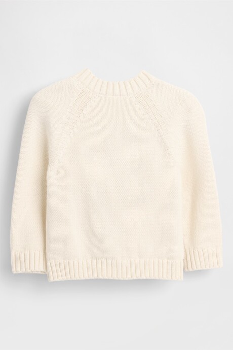 Saco Bow Bebé Ivory Frost