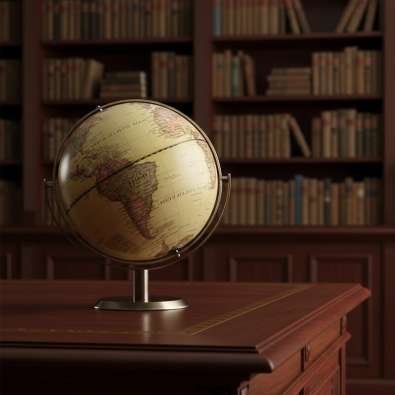 GLOBO TERRAQUEO 20x26.5CM HIERRO DORADO GLOBO TERRAQUEO 20x26.5CM HIERRO DORADO