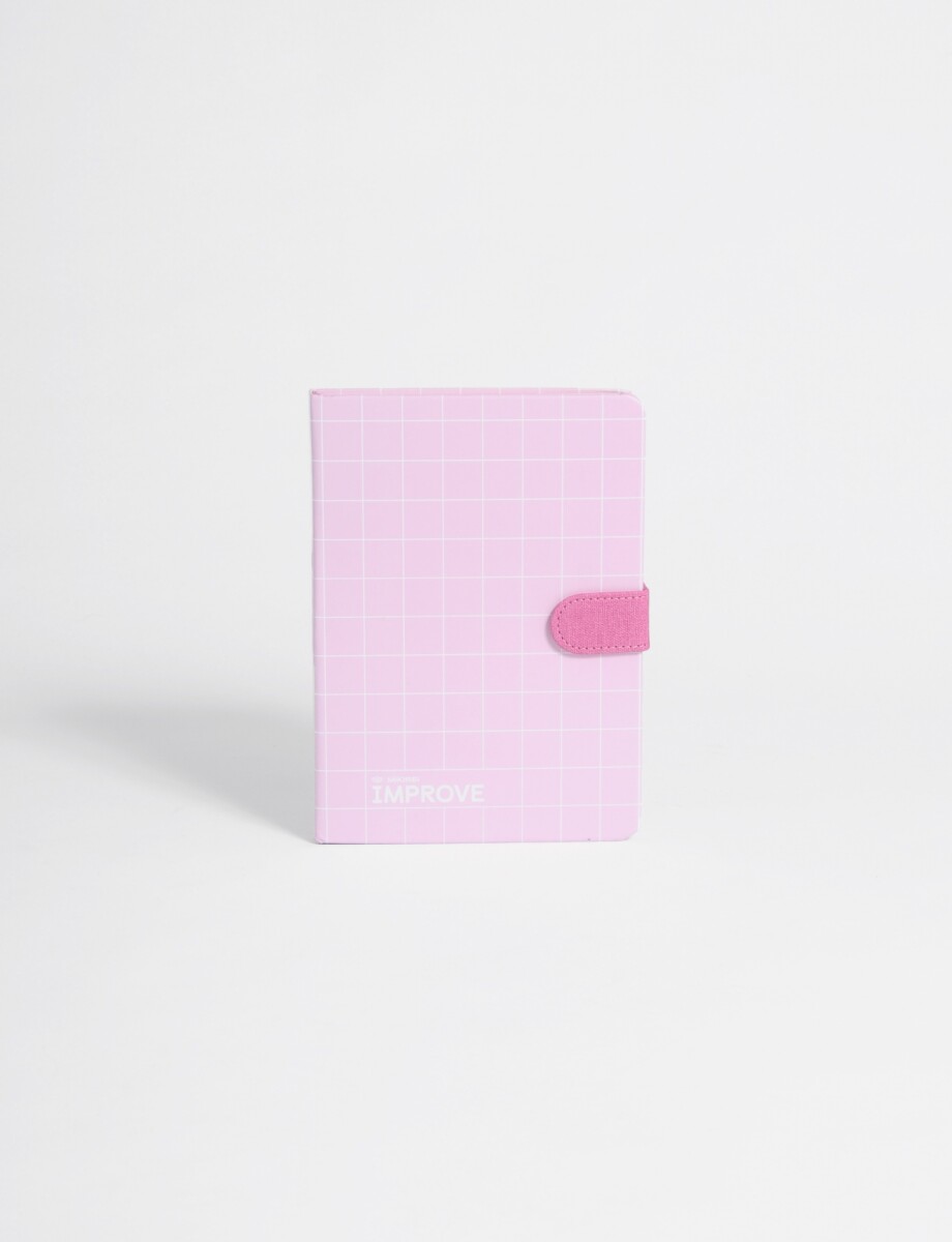 Cuaderno tapa dura cuadrille - rosa 