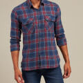 CAMISA ACUIA POLANCO Azul / Bordo