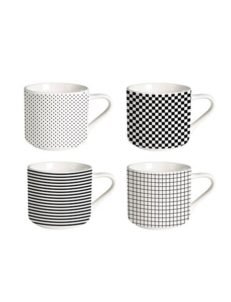 MUG BAJO 350 ML BLACK & WHITE MUG BAJO 350 ML BLACK & WHITE