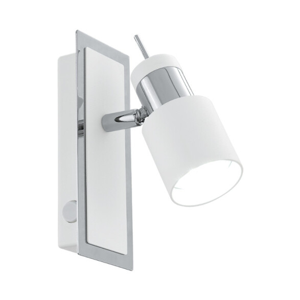 Spot d/pared blanco/cromo 1XGU10 INCL 5W DAVIDA EG2060