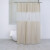 Cortina Baño con Transparencia Bukara con Argollas 180 x 180 cm BEIGE