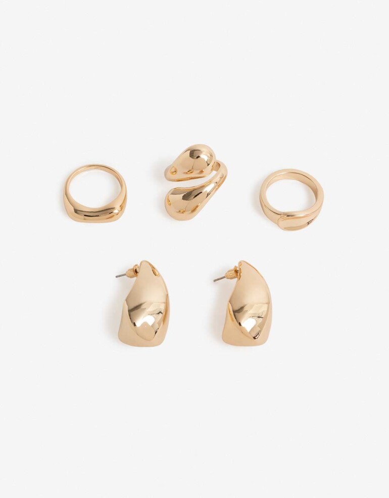 Bijouterie Set Metal Bijou Set Metal - Dorado