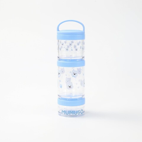 SNACKERA REDONDA APILABLE DE 3 NIVELES (PERRITO DUODUO / AZUL) SNACKERA REDONDA APILABLE DE 3 NIVELES (PERRITO DUODUO / AZUL)