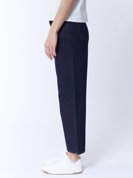 Pantalón de jean recto Azul Oscuro