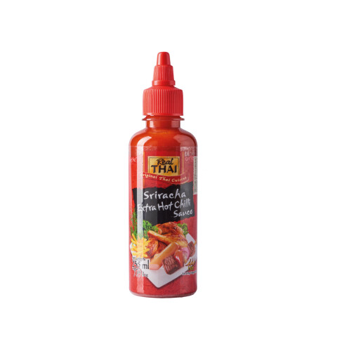 Salsa Extra Hot Chilli Sauce Sriracha Real Thai 235ml Sriracha Extra Hot Chilli 235m