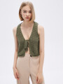 Tops Titik Verde Oliva Claro