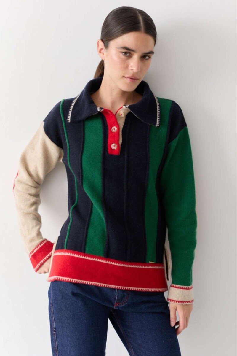 Pre Venta Buzo Olimpico - Verde, Azul Y Rojo 