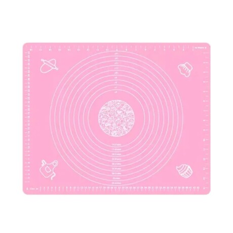 ALFOMBRA PARA AMASADO ROSADO 50*40CM ROSA
