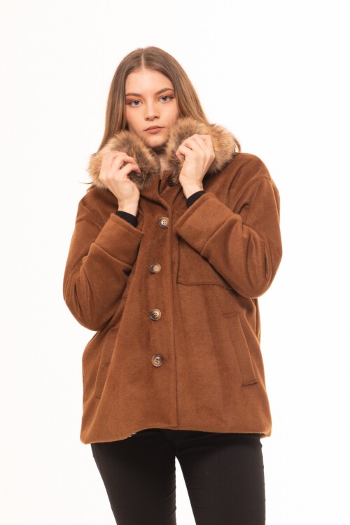 CHAQUETA EXCLUSIVE C/ PIEL CAMEL