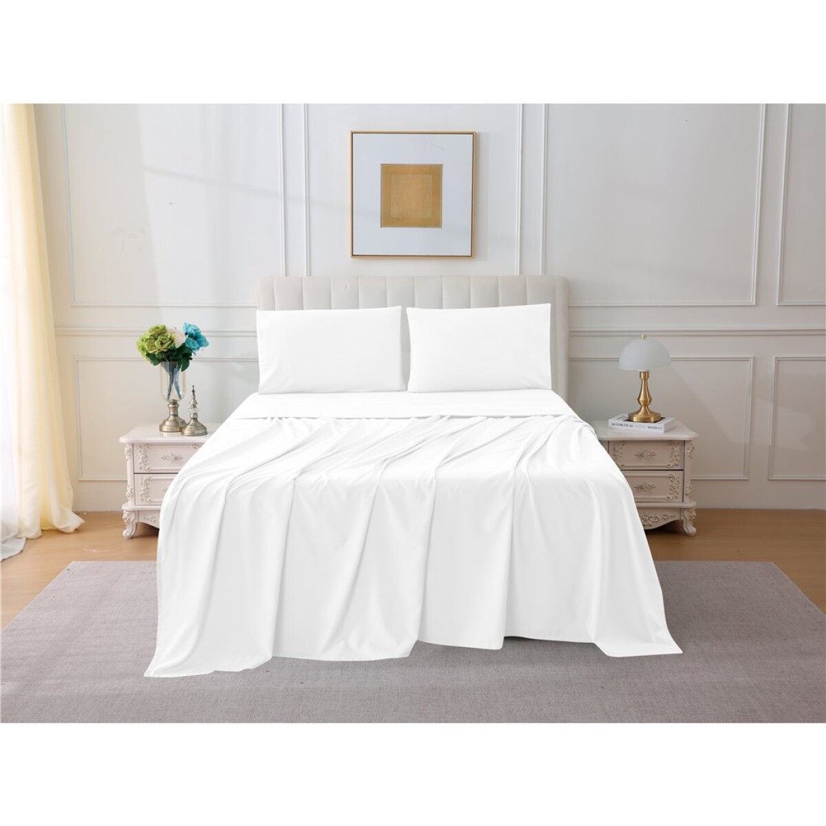 JGO SABANA ALG 300H TWIN 90x190+30CM BLANCO 