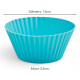 12 piezas molde individual muffin 7,5 x 5,5 cm Silicona Sin Color