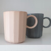 Taza facetada Azul