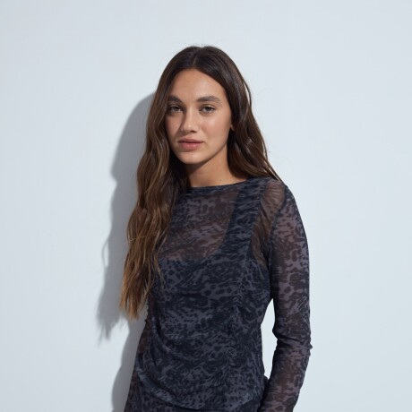 TOP PIETRO Animal Print