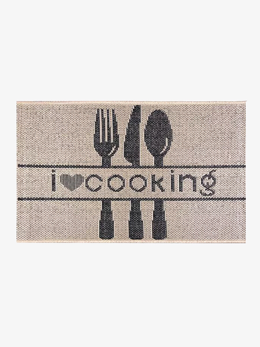ALFOMBRA I LOVE COOKING - BEIGE 