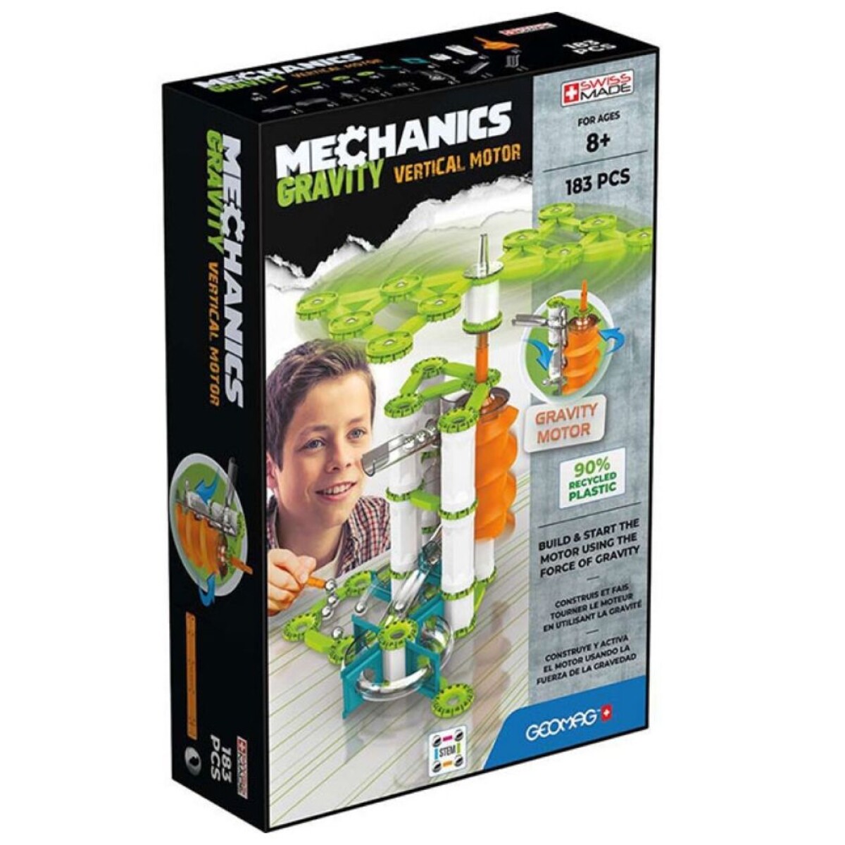 Juego magnético Mechanics Vertical 183 pcs 