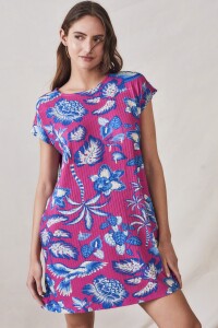 Vestido Print Fucsia