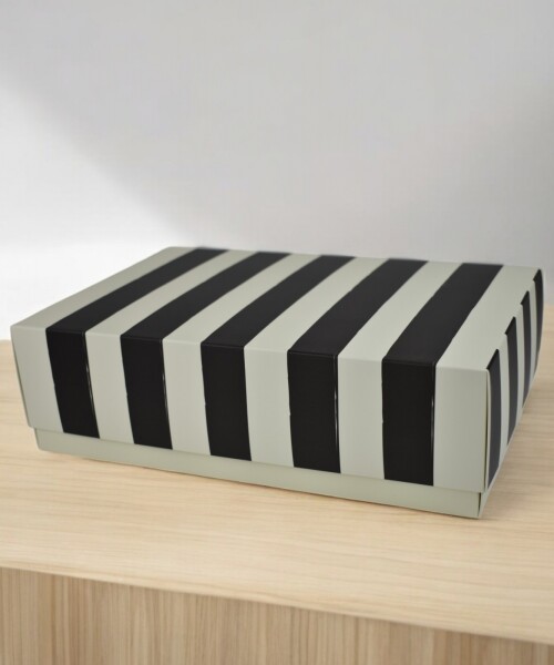 Caja laminada 08 - 20x30x9 cm ESTILO BARRAS