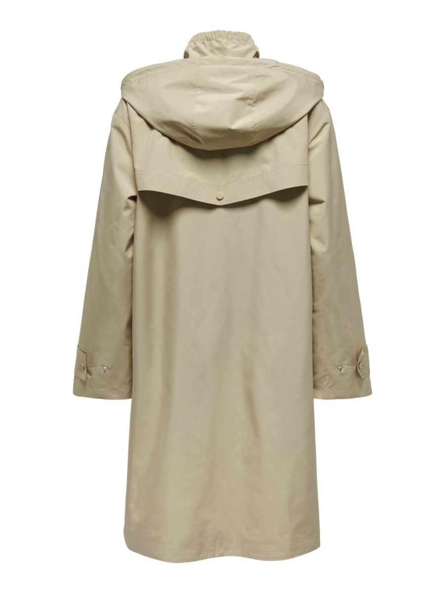 Abrigo Augusta Trench - White Pepper 