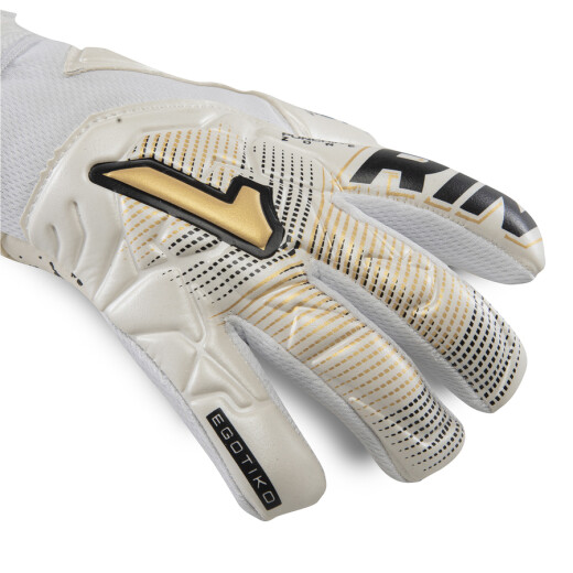 Guante Rinat Futbol Hombre Egotiko Stellar Turf Blanco-Oro S/C