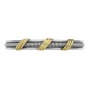 Brazalete Tres Líneas - Plata y Oro - PU5162 sinpiedra