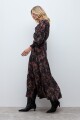 Vestido estampado boho negro