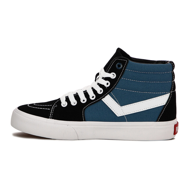 Pony Bota Hombre Casual Lona-negro/marino Negro-marino