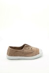 Zapatilla inglesa puntera tintado enzimático Beige