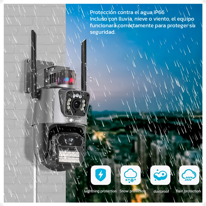 CÃ¡mara de Seguridad IP WiFi Doble Lente Exterior PTZ APP ICSEE CÃ¡mara de Seguridad IP WiFi Doble Lente Exterior PTZ APP ICSEE
