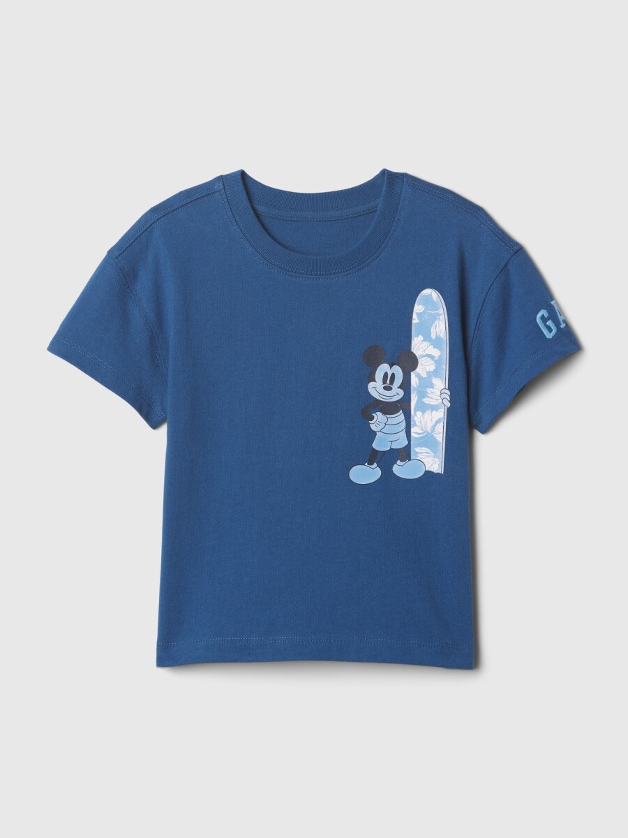 Remera Logo Gap Mickey Toddler Niño - New Zephyr 