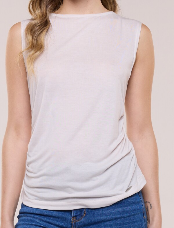 Musculosa Frunces Laterales BEIGE